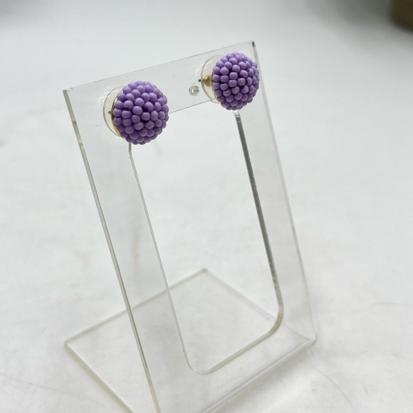 J. Crew Lavender Lilac Seed Bead
Beaded Post Small Round Stud Pierced Earrings - Picture 11 of 15